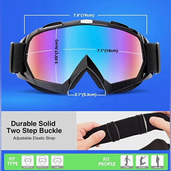 NWT Ski Goggles, Snowboard Goggles for Youth, Teens, Men & Women, Wide View - Picture 7 of 7